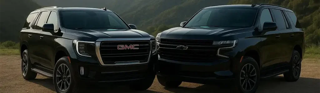 GMC Yukon and Chevrolet Tahoe for Taxi Riyadh to Bahrain service.