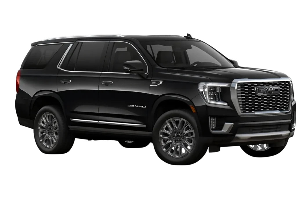 Taxi Dammam to Bahrain luxury GMC Yukon SUV for comfortable cross border travel.