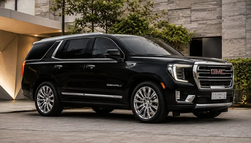 Premium black SUV vehicle for comfortable and professional passenger transportation.