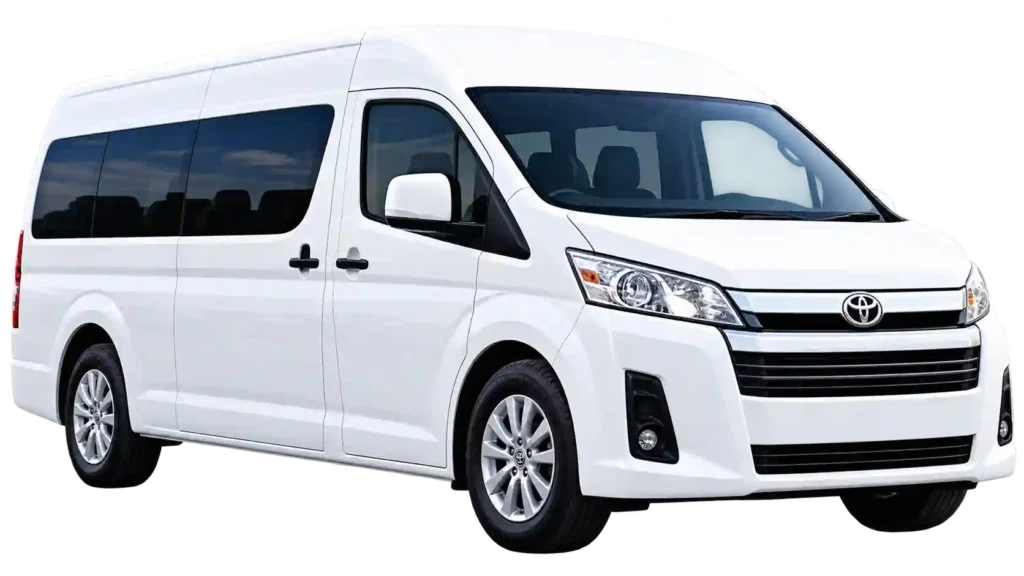 Spacious passenger van for Bahrain to Dammam Airport Taxi travellers.